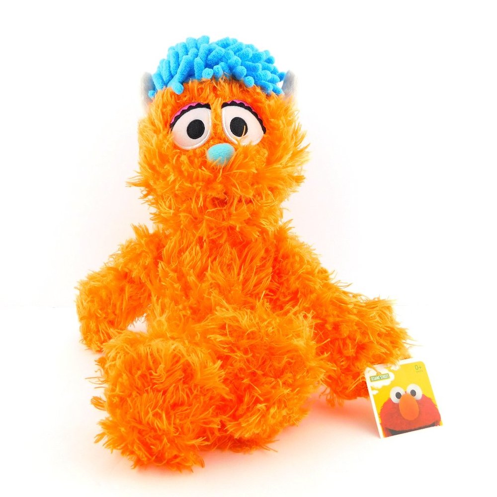 New Large RUDY Orange Plush Exclusive Sesame Street Place 16"